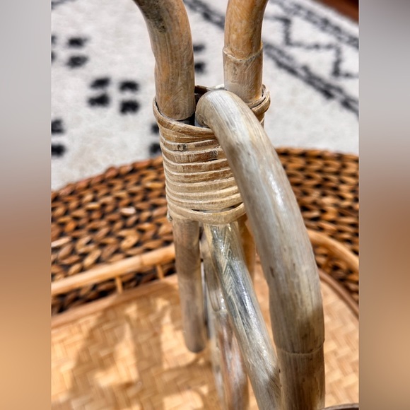 Boho Rattan Tricycle Planter - Picture 5 of 14